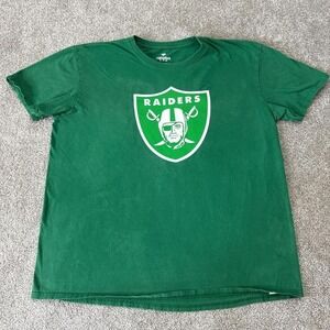 Men's Raiders Fanatics St. Patrick's Day Darren Waller Green T-Shirt XL NFL
